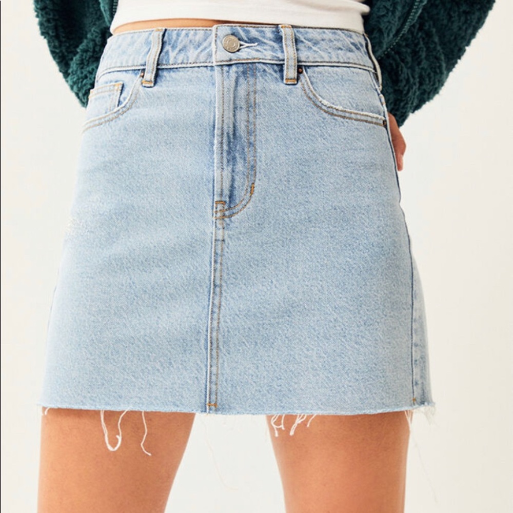 COPY - PAC Sun Light Blue Jean Skirt